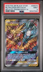 Moltres & Zapdos & Articuno GX - SM210 - SM Black Star Promo - PSA 9